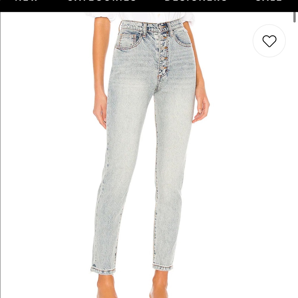 WeWoreWhat The Danielle High Rise Vintage Straight in Light Vintage